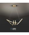 Suspension LED décorative 24W - L720x300mm, 3240lm, 3000K, noir, IP20