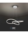 Suspension LED 20W, Ø50cm - 127lm/W, blanc, circulaire, 3000K, incl. source lumineuse