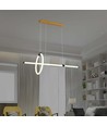 Suspension décorative pour table longue, 85 cm - 3000K, noir