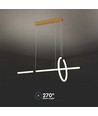 Suspension décorative pour table longue, 85 cm - 3000K, noir