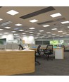 Dalle LED 60x60, 36W - 110lm/W, 2-en-1 encastrable ou en saillie, bord blanc