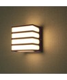 Applique murale LED 8W - IP65, marron, 3000K, source lumineuse incluse