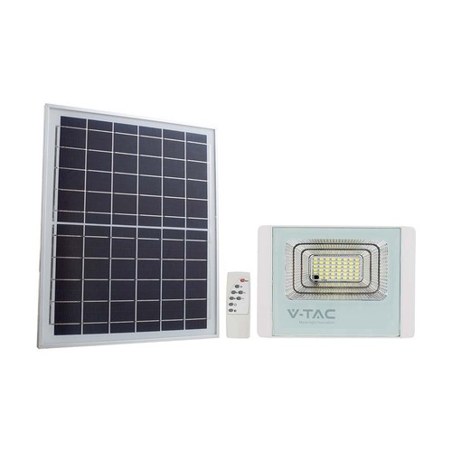 Projecteur LED solaire 40W avec panneau solaire - 4000K, IP65, télécommande, extérieur, 3.2V