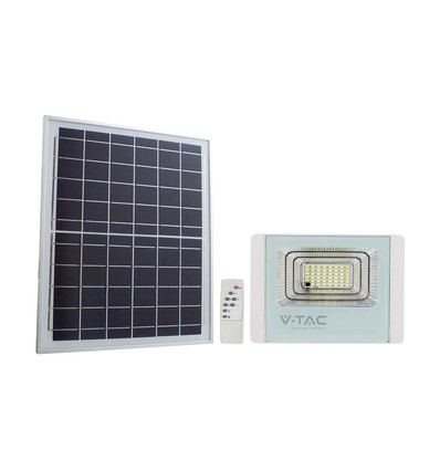 Projecteur LED solaire 40W avec panneau solaire - 4000K, IP65, télécommande, extérieur, 3.2V