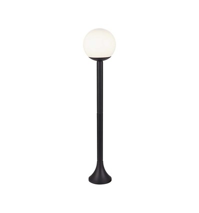 Lampe de jardin noire - 97cm, IP44 extérieur, noir mat, douille E27, sans source lumineuse