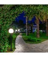 Lampe de jardin noire - 97cm, IP44 extérieur, noir mat, douille E27, sans source lumineuse