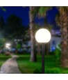 Lampe de jardin noire - 97cm, IP44 extérieur, noir mat, douille E27, sans source lumineuse