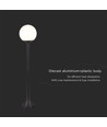 Lampe de jardin noire - 97cm, IP44 extérieur, noir mat, douille E27, sans source lumineuse