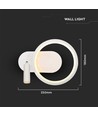 Applique murale LED 14W - 3000K, blanc
