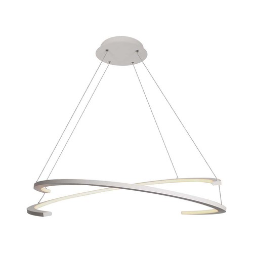 Plafonnier métallique 48W - 800x1200mm, 3000K, blanc, gradation TRIAC