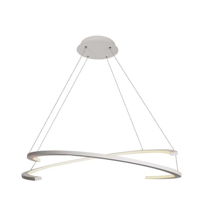 Plafonnier métallique 48W - 800x1200mm, 3000K, blanc, gradation TRIAC