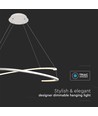 Plafonnier métallique 48W - 800x1200mm, 3000K, blanc, gradation TRIAC