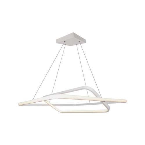 Suspension LED 48W 60x60cm, dimmable - 5150lm, blanc, aluminium, IP20 intérieur