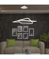 Suspension LED 48W 60x60cm, dimmable - 5150lm, blanc, aluminium, IP20 intérieur