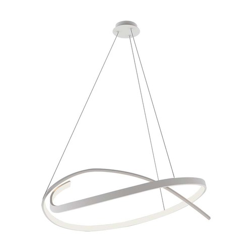 Plafonnier LED métallique 48W - 800x1200mm, 4000K, blanc, gradation Triac