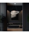 Plafonnier LED métallique 48W - 800x1200mm, 4000K, blanc, gradation Triac