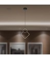 Suspension design 12W en métal - L280 x H1800mm, 1300lm, source incluse