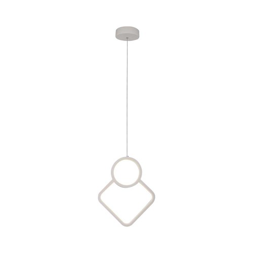 Suspension LED 12W en métal - 105lm/W, blanc, 4000K, design moderne