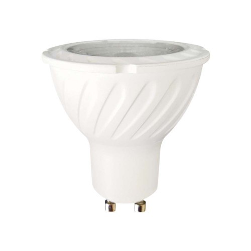 Spot LED GU10 6W en plastique avec lentille, puce Samsung, 3000K