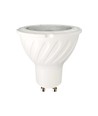 Spot LED GU10 6W en plastique avec lentille, puce Samsung, 3000K