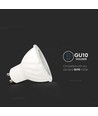 Spot LED GU10 6W en plastique avec lentille, puce Samsung, 3000K