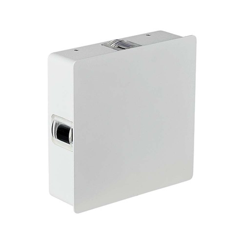 Applique murale LED carrée 4W - IP65, blanc, 3000K, 428lm