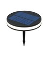 Spot LED solaire 2W avec piquet - IP54, 3000K, noir, panneau solaire 1.8W, batterie incl.