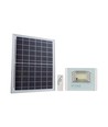 Projecteur LED solaire 25W - 550lm, IP65, noir, télécommande, détecteur, extérieur