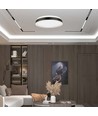 Plafonnier LED Designer 38W - 4000K, bord blanc, carré