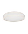 Plafonnier LED designer 38W - Ø40cm, 4000K, bord blanc, source lumineuse incluse