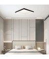 Plafonnier LED designer 18W, carré - Noir, 1490lm, 35x35cm, 4000K, IP20 intérieur