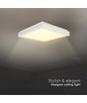 Plafonnier LED designer 18W, carré - 1490lm, blanc, 4000K, IP20