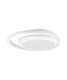 Plafonnier LED designer 24W - Ø30cm, 105lm/W, blanc, rond, 4000K, source lumineuse incl.