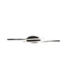 Plafonnier LED designer 12W - 105lm/W, 94,5cm, finition noire, blanc chaud, 3000K