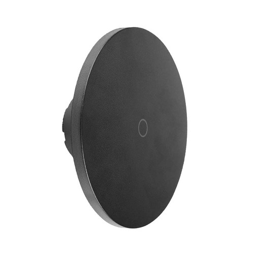 Applique murale LED ronde 12W, noire - CCT, dimmable, IP65, 1200lm, source lumineuse incl.