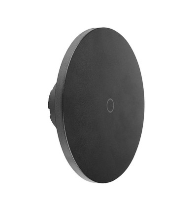 Applique murale LED ronde 12W, noire - CCT, dimmable, IP65, 1200lm, source lumineuse incl.