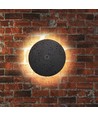 Applique murale LED ronde 12W, noire - CCT, dimmable, IP65, 1200lm, source lumineuse incl.