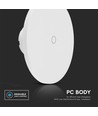 Applique murale LED 12W, 3-en-1 CCT dimmable - 1200lm, IP65, noir/blanc, 16x16cm, source lumineuse incluse