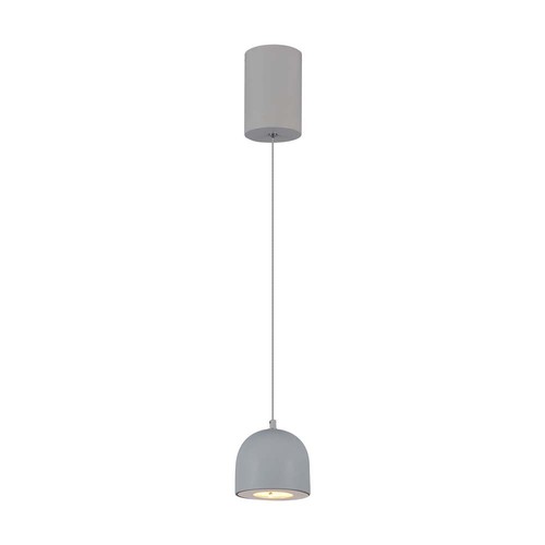 Suspension LED Ø100 3000K Gris clair, boîtier