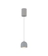 Suspension LED Ø100 3000K Gris clair, boîtier