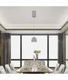 Suspension LED Ø100 3000K Gris clair, boîtier