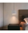 Suspension LED Ø100 3000K Gris clair, boîtier