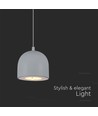 Suspension LED Ø100 3000K Gris clair, boîtier
