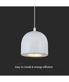 Suspension LED Ø100 - 3000K, blanc chaud, boîtier
