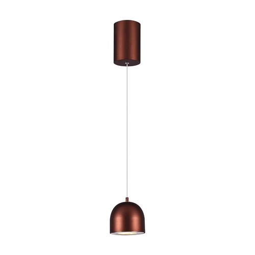 Suspension LED design 8,5W - Ø100mm, marron, 3000K, 850lm, IP20