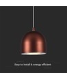 Suspension LED design 8,5W - Ø100mm, marron, 3000K, 850lm, IP20