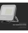 Projecteur LED 50W - 185lm/W, Boîtier noir, verre gris, 4000K, lampe de travail