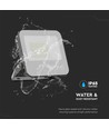 Projecteur LED 50W - 185lm/W, Boîtier noir, verre gris, 4000K, lampe de travail