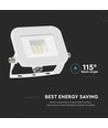 Projecteur LED 10W, blanc - Samsung LED chip, IP65, design ultra-fin, 3000K, extérieur
