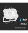 Projecteur LED 10W, blanc - Samsung LED chip, IP65, design ultra-fin, 3000K, extérieur